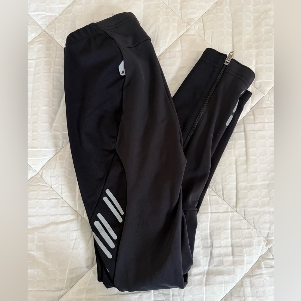 MEC Women's Black Reflective Running Tights Fit Like XS